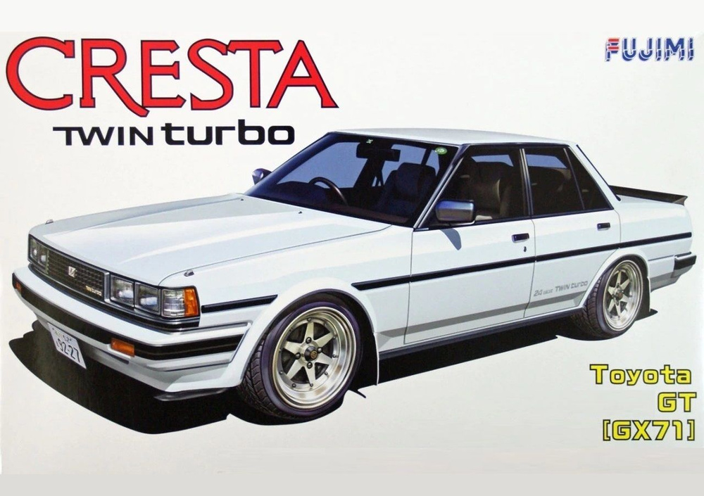 Сборная модель Toyota Cresta GT Twin Turbo (GX71) #1