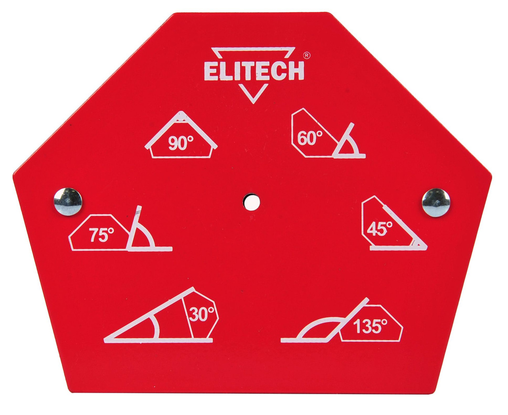 Магнитный угольник для сварки Elitech, 30/45/60/75/90/135 градусов, металл, 35 кг  #1