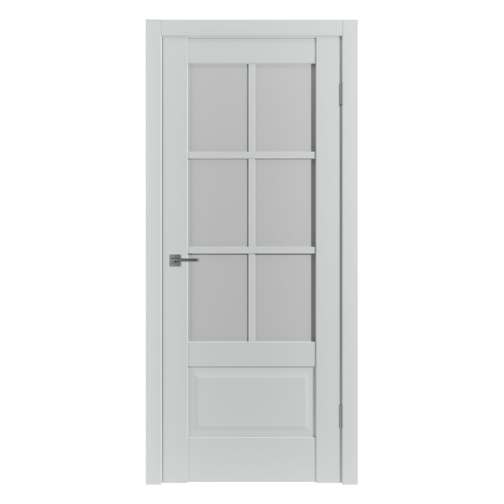Дверь EMALEX ER2 / EMALEX STEEL / WHITE CLOUD (800x2000) + коробка + 5 наличников  #1