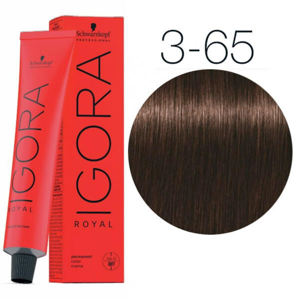 Schwarzkopf IGORA ROYAL 3-65 Темно-коричневый шоколадно-золотистый Краска для волос 60 мл  #1