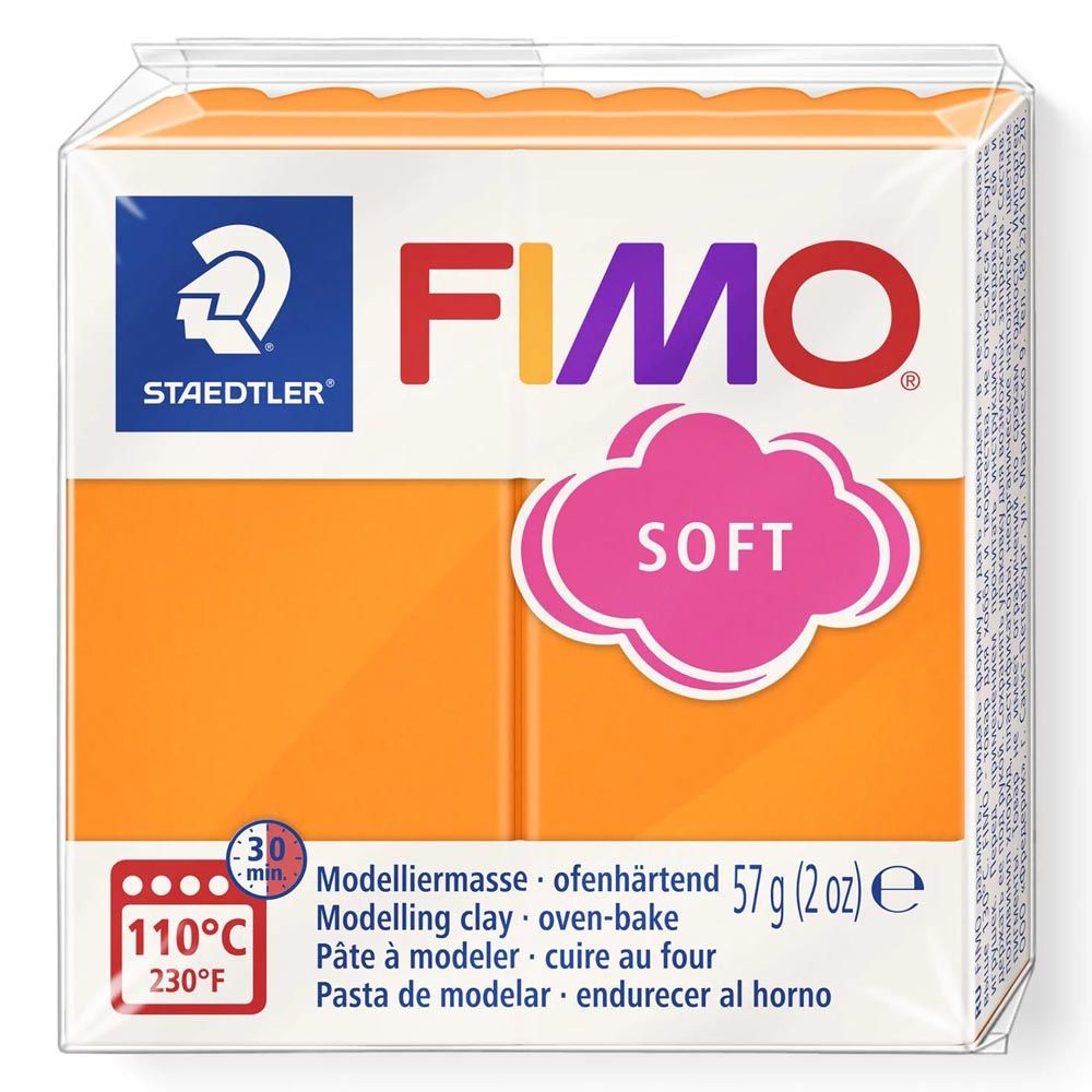 Полимерная глина Fimo Soft 8020-42 мандарин (tangerine) 57 г. #1