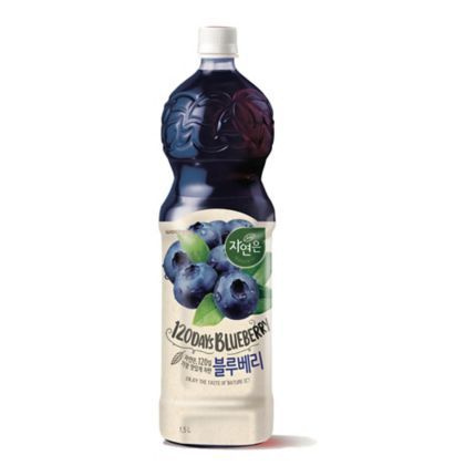 Натуральный сок со вкусом Голубики Блюбери Джаён 120 Days Blueberry Nature is 1,5l Woongjin  #1