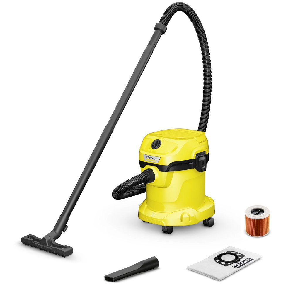 Хозяйственный пылесос Karcher WD 2 Plus V-15/4/18/C 1.628-014.0, 1000 Вт, функция выдувания  #1