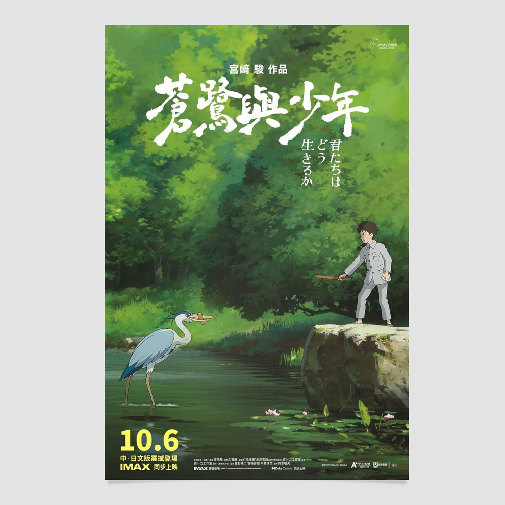 Интерьерный постер (плакат) 40x60 см. по аниме Мальчик и птица от Poster4me  #1