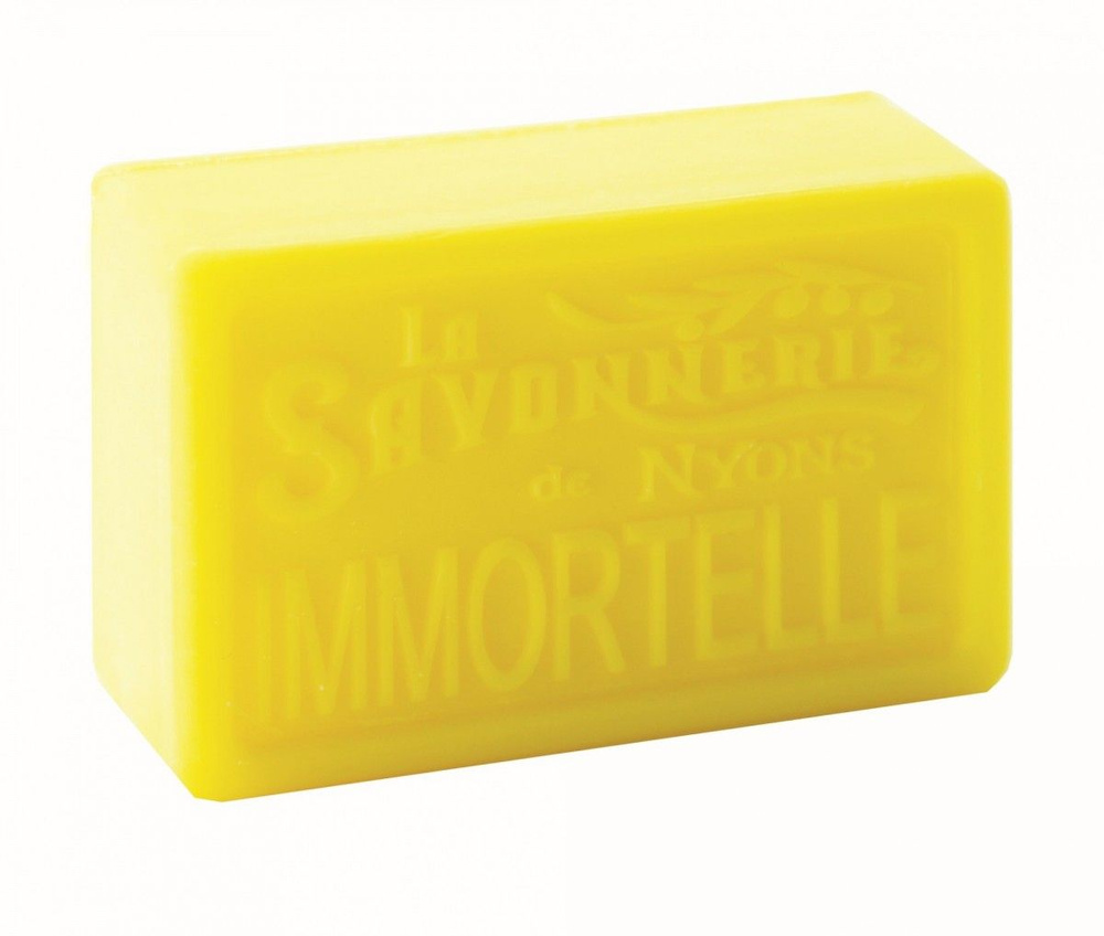 Твердое мыло для рук и тела Бессмертник, прямоугольное 100 гр. La Savonnerie de Nyons, Франция.  #1