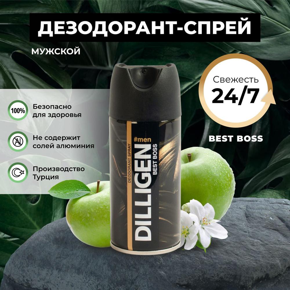 Дезодорант-спрей мужской Dilligen Best Boss, 150мл #1