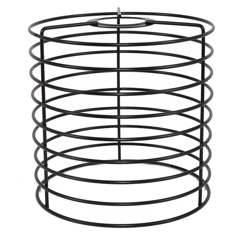 Абажур металлический черный Лофт для освещения (модель 741-9 d160 h160 BK)  #1