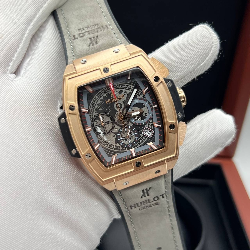 Мужские наручные часы Hublot/Кварцевый механизм/с коробкой  #1