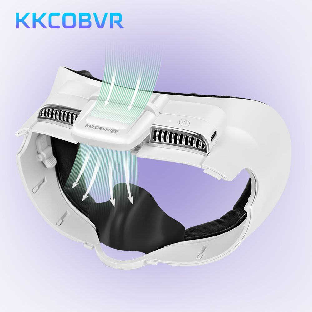 KKCOBVR K3 Вентилятор с лицевым интерфейсом и лицевой накладкой из искусственной кожи, совместимый с #1