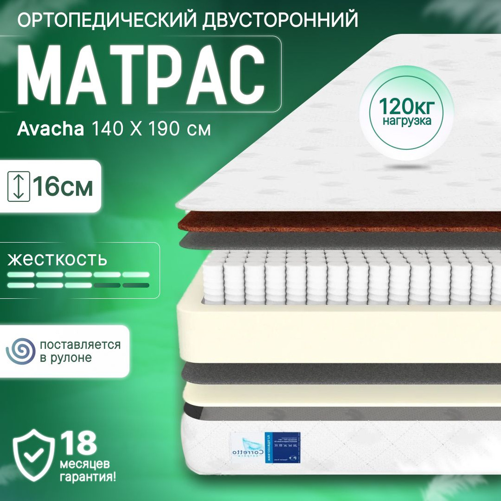 Пружинный независимый матрас Astra Sleep Avacha 140х190 см #1