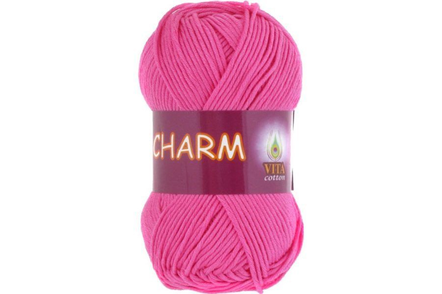 Пряжа Vita cotton Charm (Вита Шарм) цвет 4155 фуксия 50гр/106 м. (100% мерсеризованный хлопок)  #1