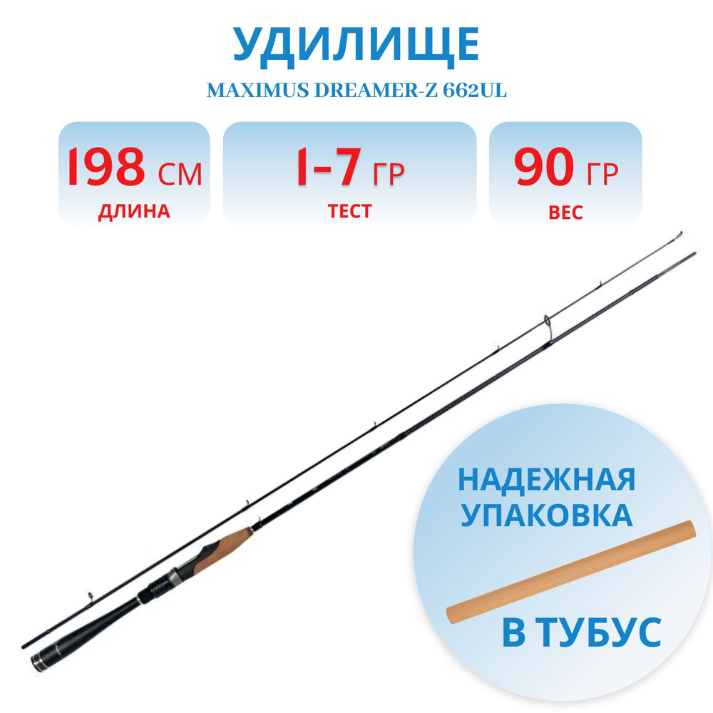 Удилище спиннинговое Maximus DREAMER-Z 662UL 1.98 м 1-7 гр #1