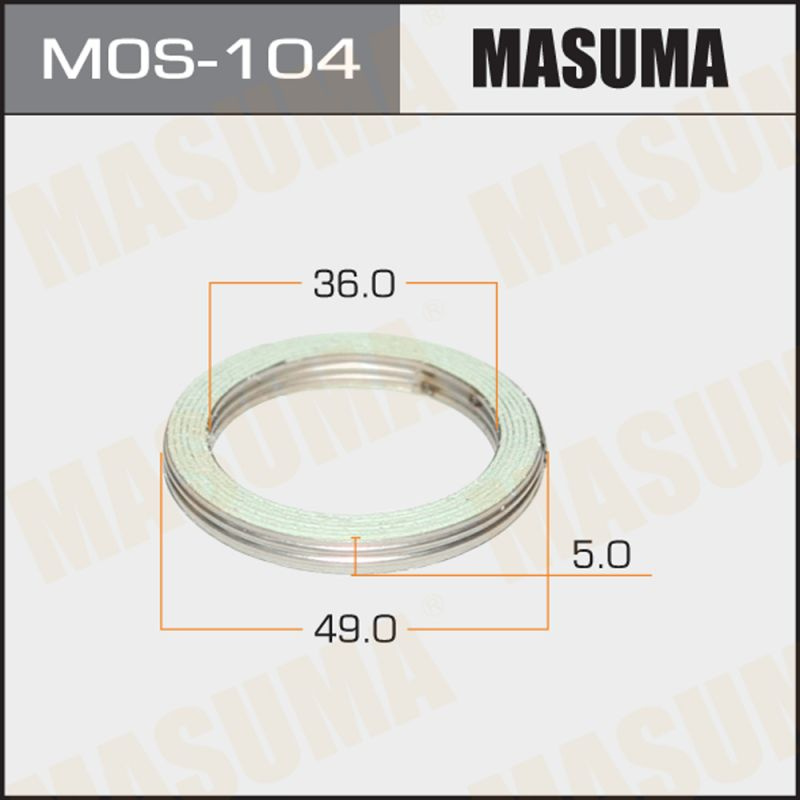 Masuma Прокладка глушителя, арт. MOS-104, 1 шт. #1