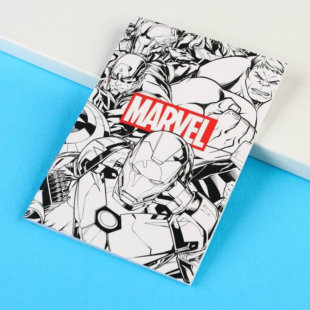 Блокнот А6 на скрепке, 32 листа, Marvel, Мстители, 1 шт. #1