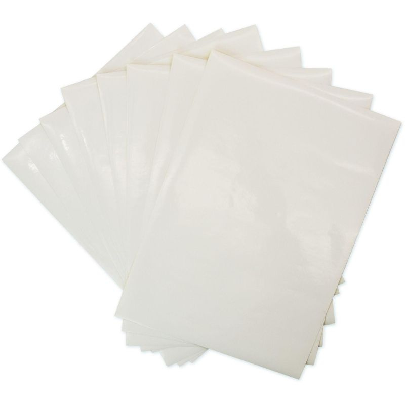 Бумага цветная самоклеющаяся Апплика, А4, белая, 2 упаковки по 8 листов  #1