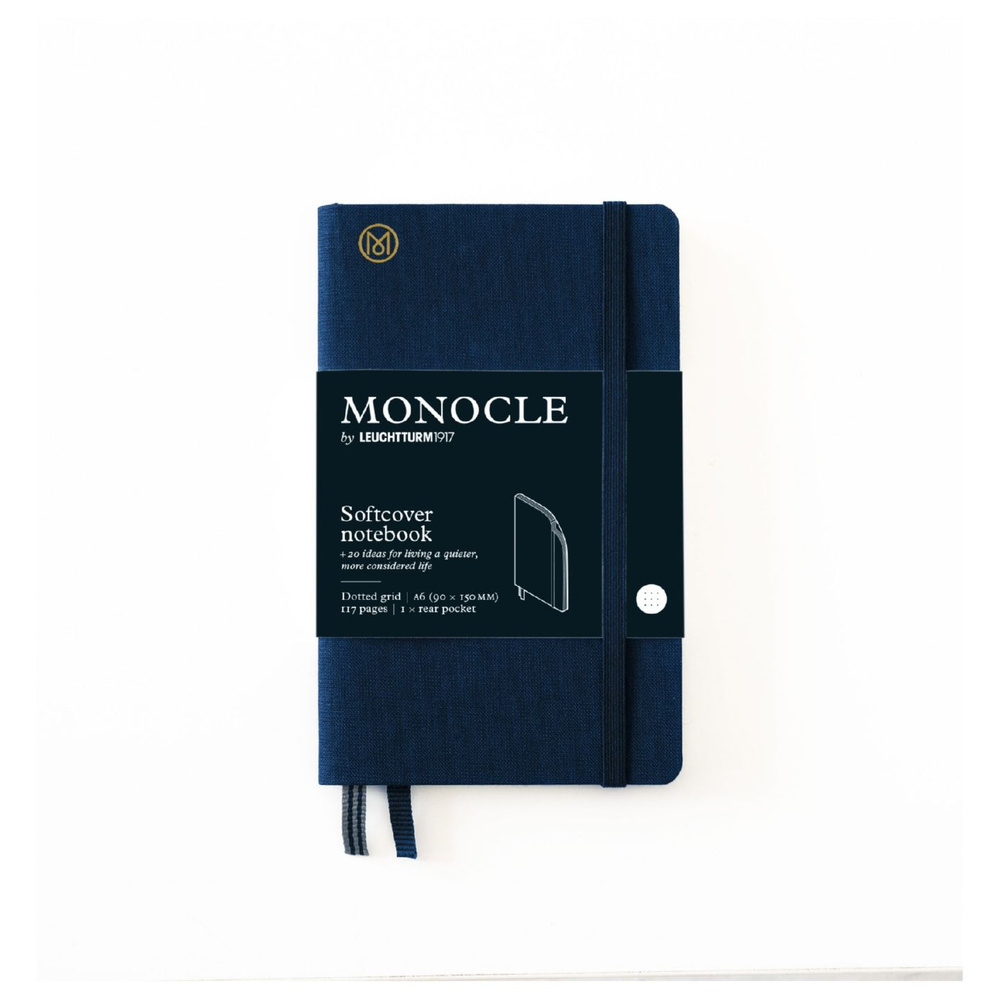 Блокнот Leuchtturm1917 Monocle A6 (9x15см.), 80г/м2, 128 стр. (64 л.), в точку, мягкая обложка  #1