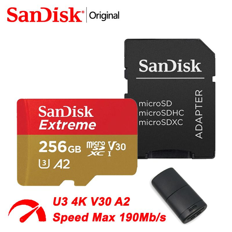 SanDisk Карта памяти Extreme 256 ГБ (SDSQXAV-256G) #1