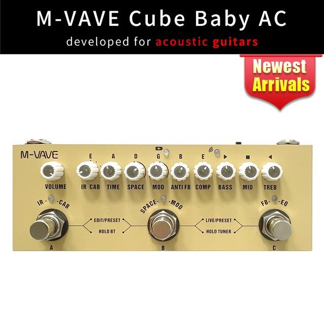 CUVAVE/M-VAVE Cube Baby Электрогитара Комбинированный Гитарный Эффектор Bass Stompbox Effector  #1