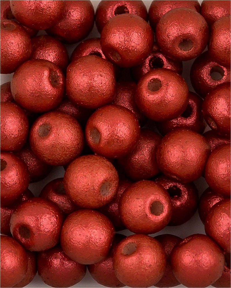 Стеклянные чешские бусины, круглые, Round Beads, 3 мм, цвет Lava Red, 50 шт.  #1