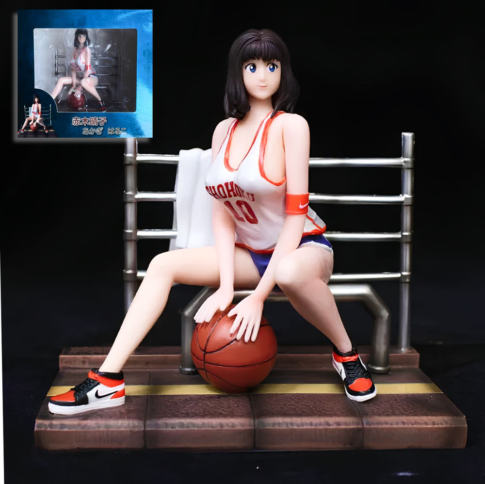 Фигурка Аниме Слэм Данк Харуко Акаги мягкая модель / Slam Dunk Haruko Akagi (14см)  #1