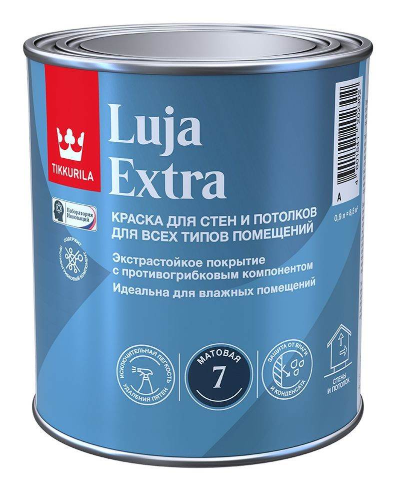 Краска экстра-стойкая Luja Extra база А матовая 0.9л Tikkurila 154247  #1