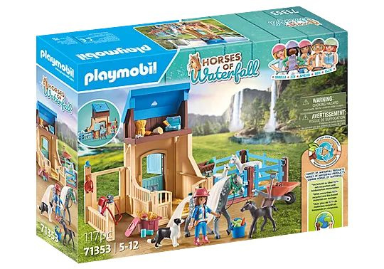 Конструктор Playmobil Horses of Waterfall - Амелия и лошадь Шепот с конюшней - Плеймобиль Лошади водопада #1