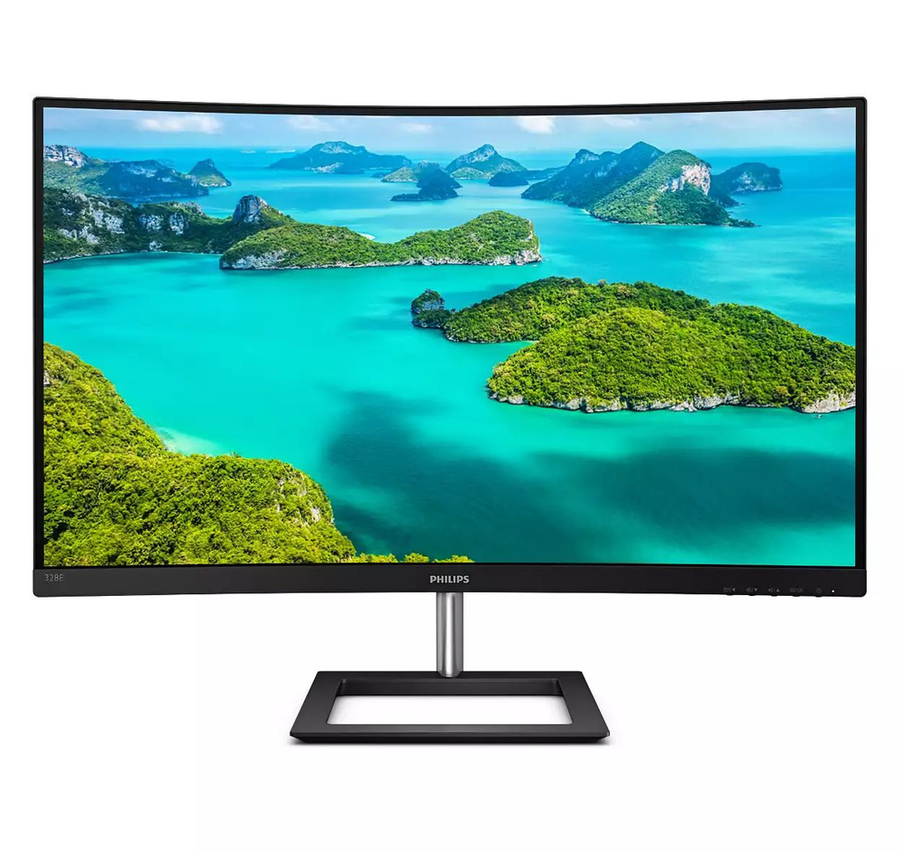 Philips Монитор 31,5 PHILIPS 328E1CA 00 01 VA 3840x2160 4мс 250кд м 2500:1 2xHDMI 1xDP 2x3W R1500, черный #1