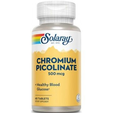 Пиколинат хрома Solaray Chromium Picolinate 500 mcg, 60 таблеток #1