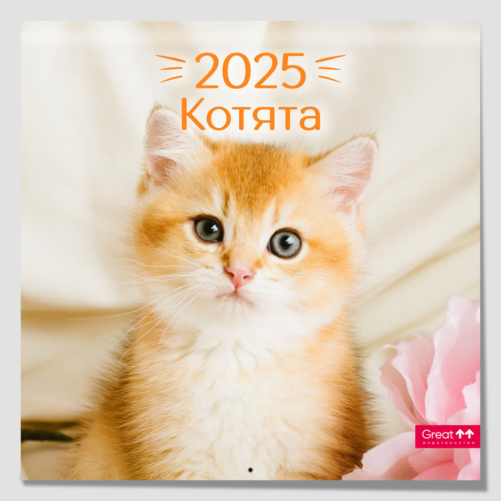 Календарь 2025 настенный перекидной Котята, 290х290 мм #1