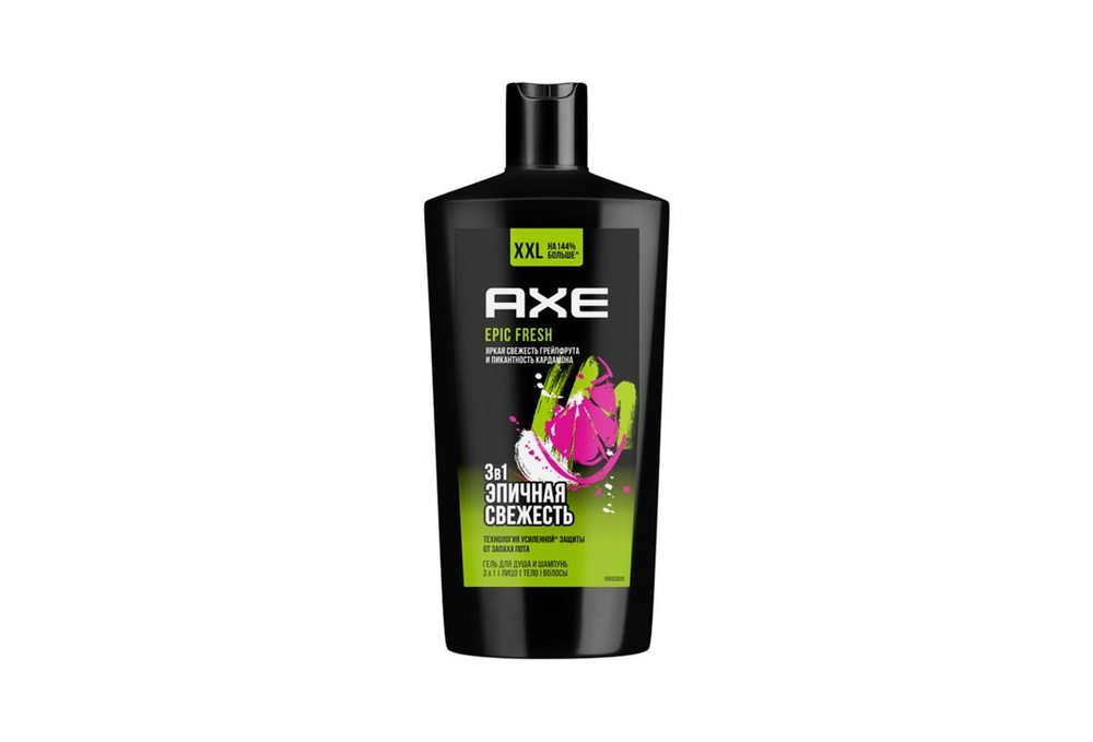 Гель для душа 3в1 Axe Epic Fresh, 610 мл #1