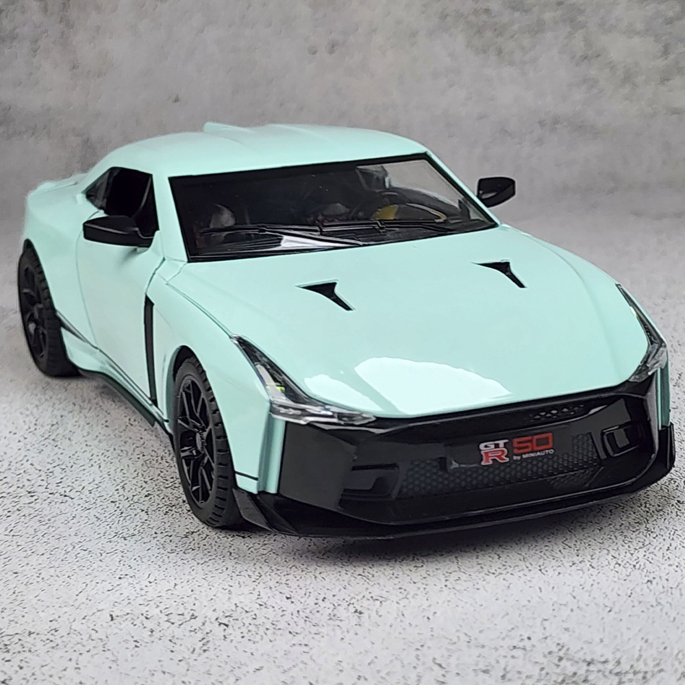 Модель автомобиля Nissan GT-R R50 мятный коллекционная металлическая машинка длина 20см масштаб 1:24, #1