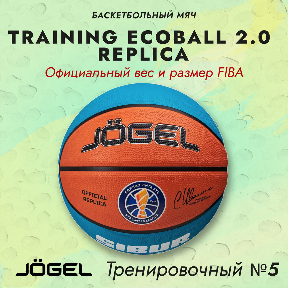 Мяч баскетбольный Jogel Training ECOBALL 2.0 Replica №5 #1