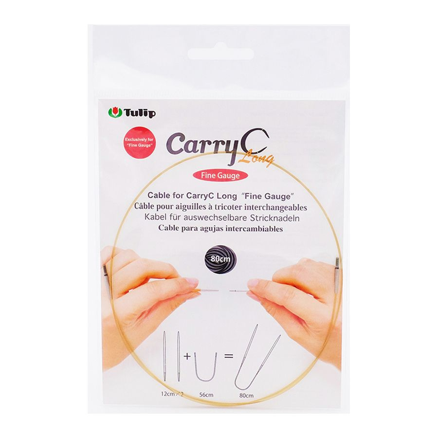 Тросик для съемных спиц "CarryC Long" Fine Gauge, 80 см с учетом спиц  #1