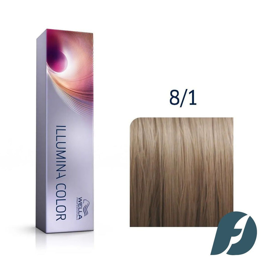 Wella Professionals Illumina Color 8/1 Крем-краска для волос - Светлый блонд пепельный, 60мл  #1