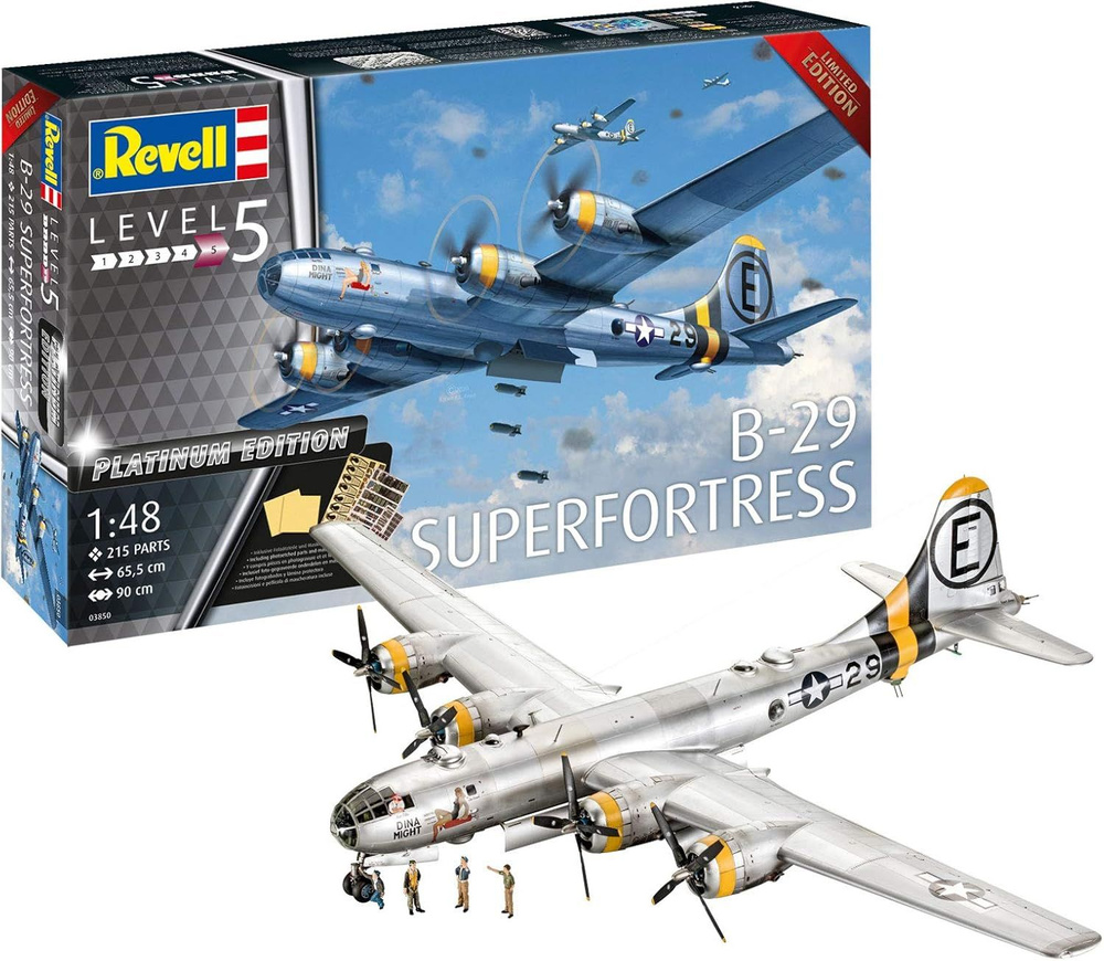 Модель для сборки Revell Самолет B-29 Super Fortress Platinum Edition #1