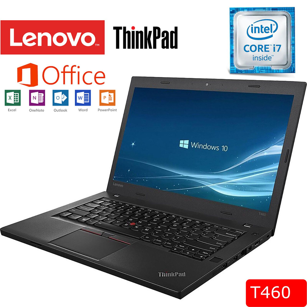 Lenovo thinkbook-t460-i7 Ноутбук 14.1", Intel Core i7-6600U, RAM 16 ГБ, SSD, Intel HD Graphics 520, Windows #1