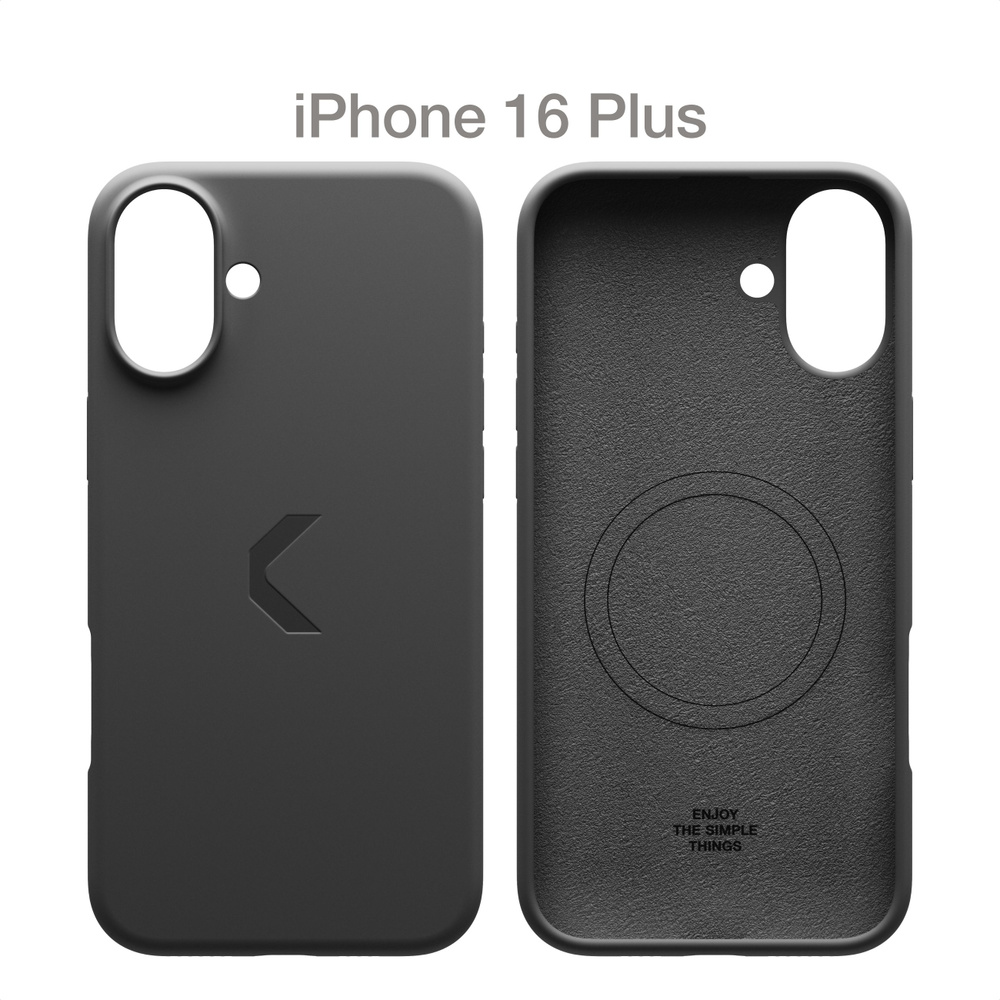 Силиконовый чехол COMMO Shield Case для Apple iPhone 16 Plus с поддержкой беспроводной зарядки, Black #1