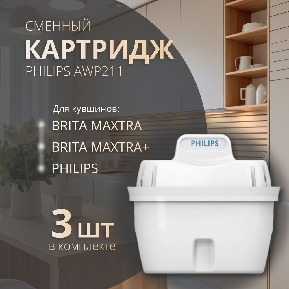 Картридж для Brita Maxtra /Maxtra+, Philips (3 шт. ) AWP211/51 #1