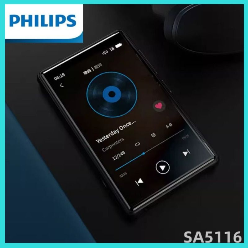 Philips MP3-плеер SA5116 16 ГБ, черно-серый #1