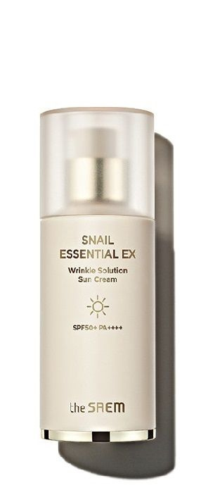 The SAEM Крем солнцезащитный для лица с экстрактом улитки Snail Essential EX Wrinkle Solution Sun Cream #1