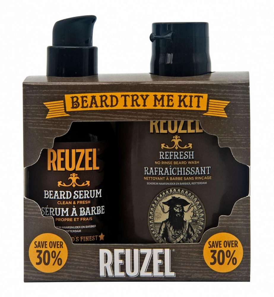 Reuzel Beard Try Me Kit Набор для ухода за бородой (Кондиционер 100 мл + масло 50 мл)  #1