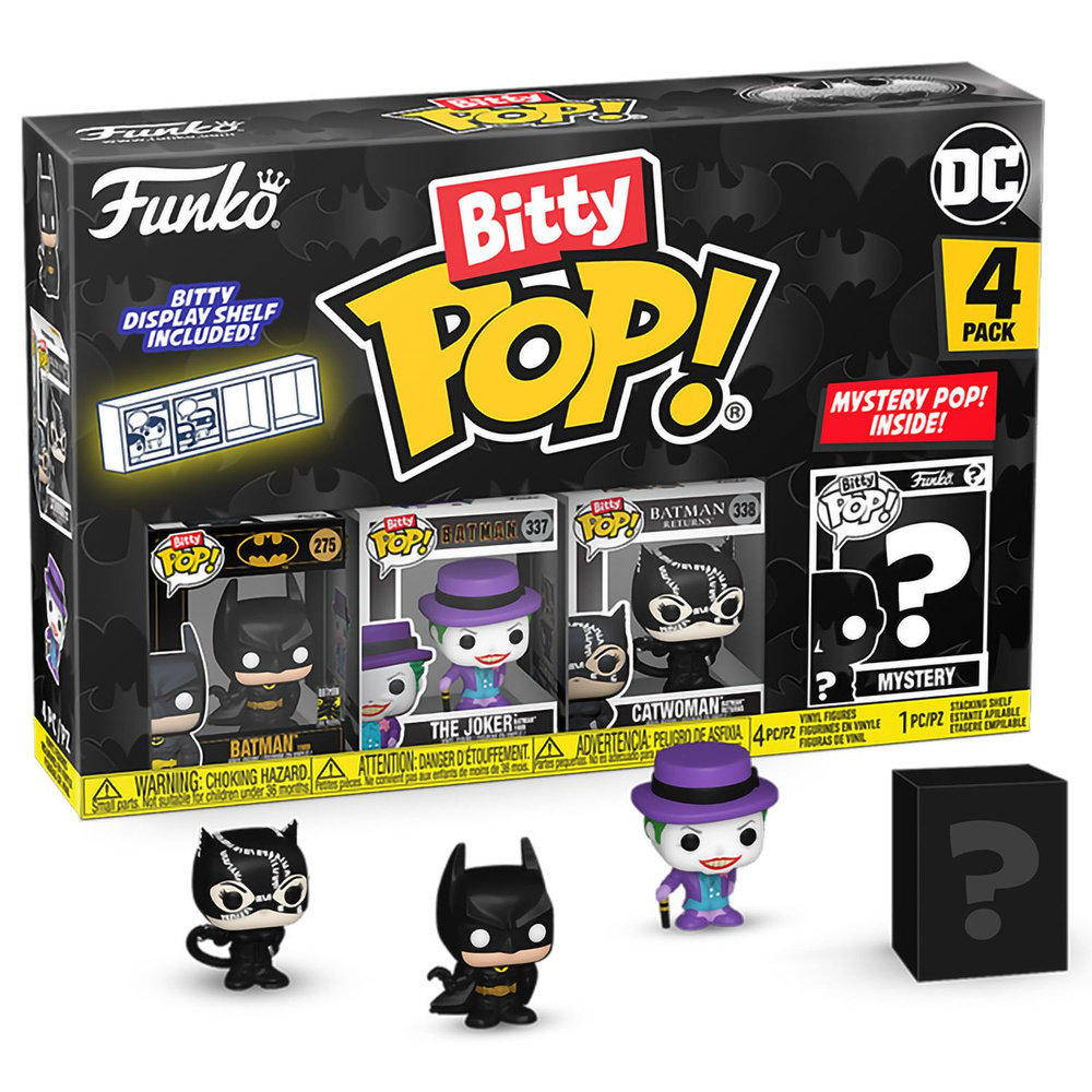 Фигурка Funko Bitty POP! Batman 85th Batman+Joker+Catwoman+Mystery (1 of 4) 4PK #1