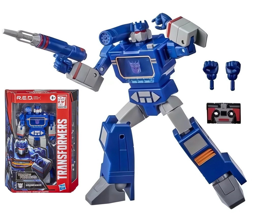 Коллекционный трансформер с аксессуарами HASBRO "Саундвэйв"/Soundwave. Серия Generations R.E.D  #1