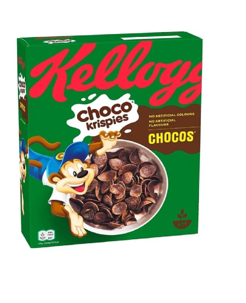 Готовый завтрак Kellogg's шоколадные лепестки Chocos 330 г, Франция  #1