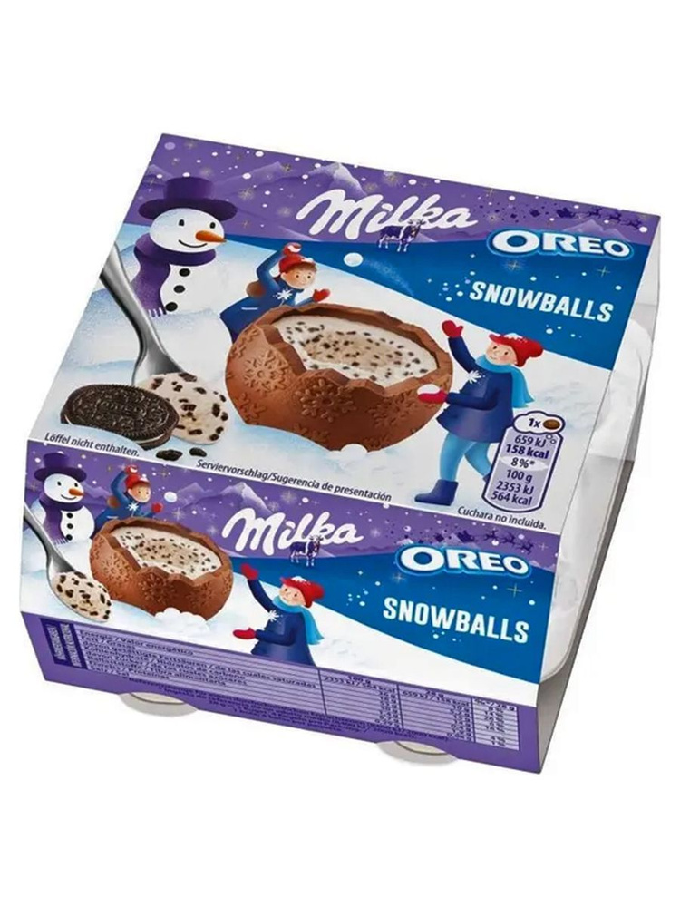 Новогодний набор шоколадных шариков Milka & Oreo XMAS Snowballs, 112 гр  #1