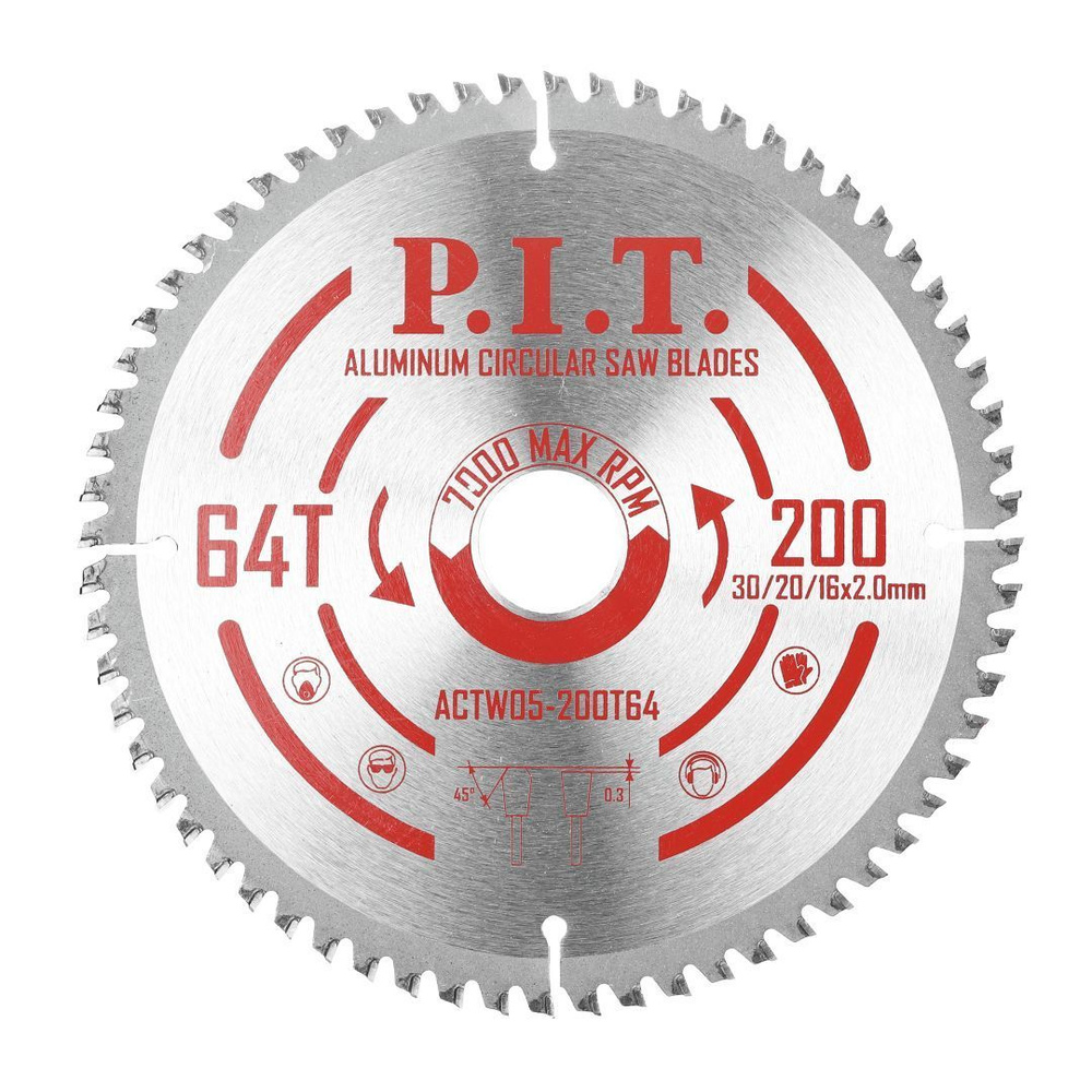 P.I.T. Диск пильный 200; 64  зуб. #1