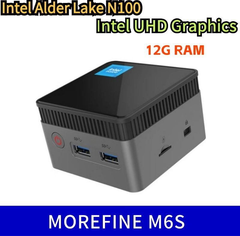 MOREFINE Мини-ПК 2024 год, самое позднее,WIFI5/BT4.2, двойной HDMI+USB3.0+Type-C мини настольный компьютер #1