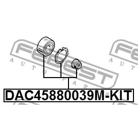 Подшипник ступицы передний DAC45880039M-KIT FEBEST DAC45880039M-KIT #1