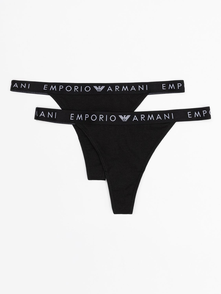 Комплект трусов стринги Emporio Armani Iconic Logoband, 2 шт #1