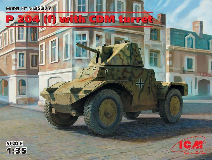 35377 ICM Бронеавтомобиль Panzerspahwagen P 204 (f) с башней 1/35 #1